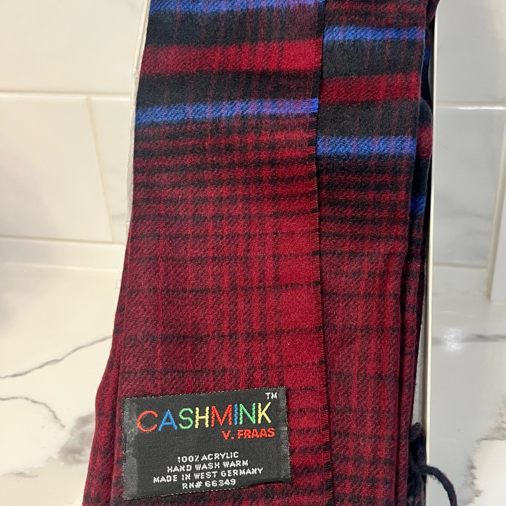 Vintage Cashmink 100%Acrylic Muffler Scarf Neck scarf - Picture 4 of 4